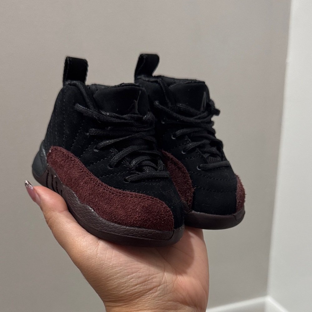 Jordan Black and Brown Kids Sneakers